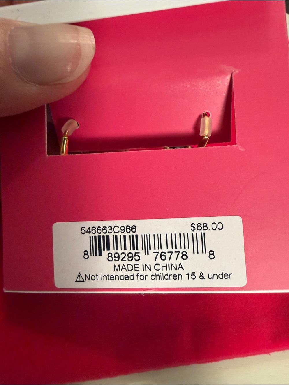 Kurt Geiger Green Leopard-Print Gold-Trim Drop Earrings - Picture 8 of 8